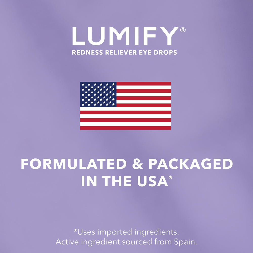 Lumify tube closeup showing precise droplet application mechanism.