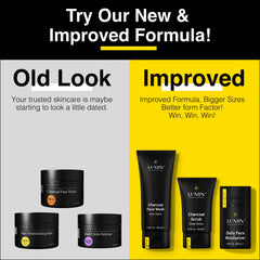 Lumin Charcoal Face Wash hydrating-formula nourishes while cleansing for smooth tone.