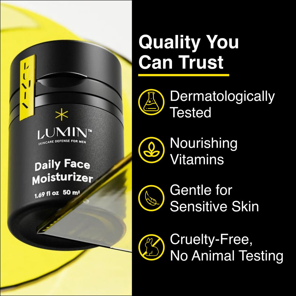 Lumin Daily Face Moisturizer in routine shows easy morning use