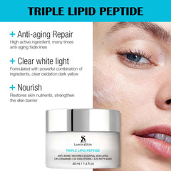 LuminaSkin cream swirl highlights rich hydration for mature skin comfort