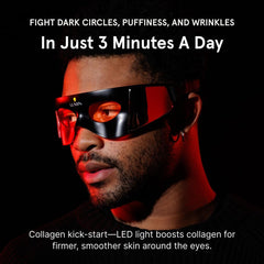 Luminator precision light therapy setup showcases deep red and infrared wavelengths working together.