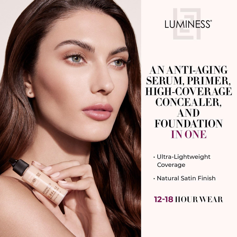 Luminess Air Silk application-setup shows cordless airbrush for smooth, even application.