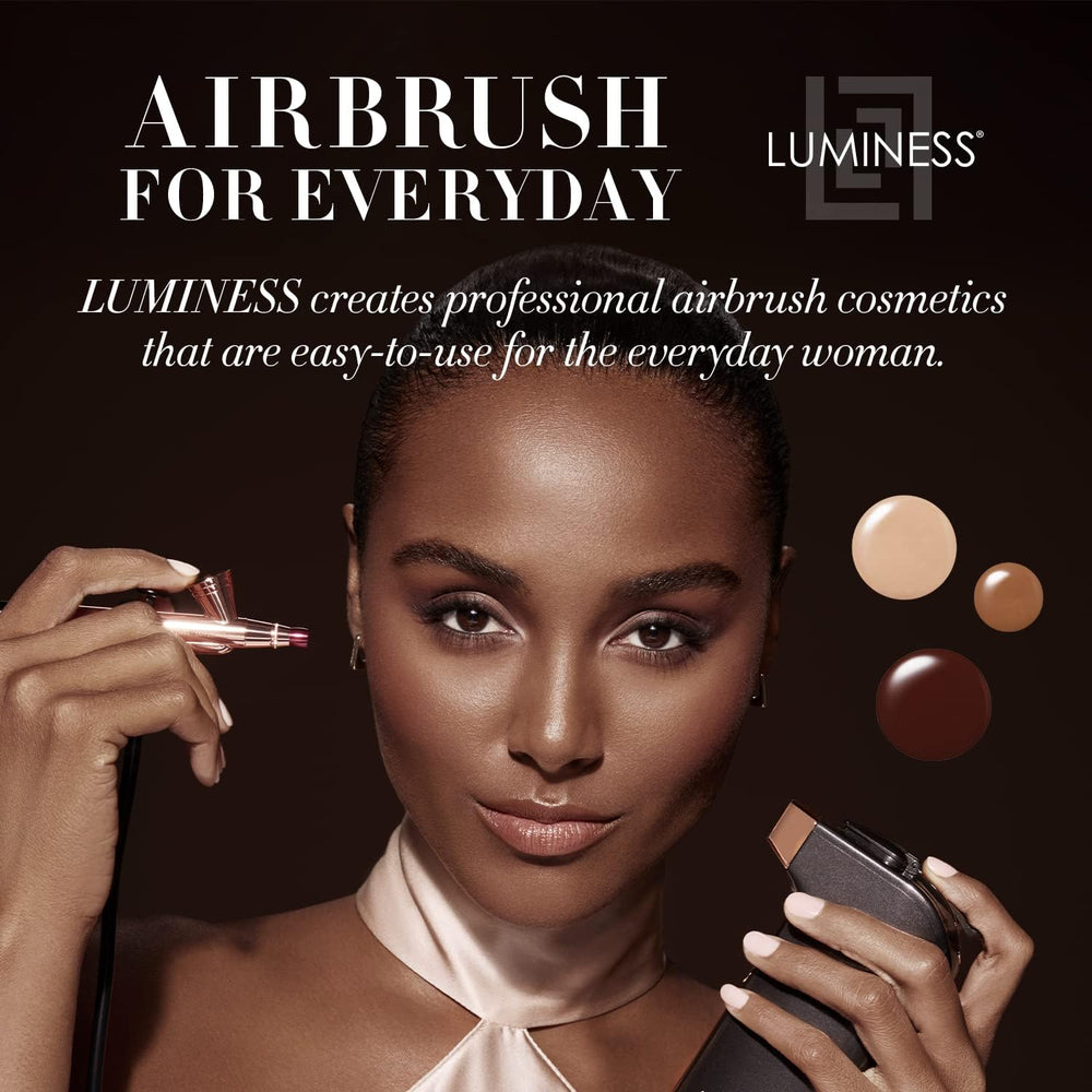 Luminess Air Silk professional-airbrush-kit delivers pro-level, seamless finish.