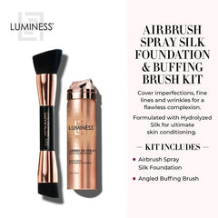 LUMINESS hydrolyzed silk content refracts light to soften texture and lines.