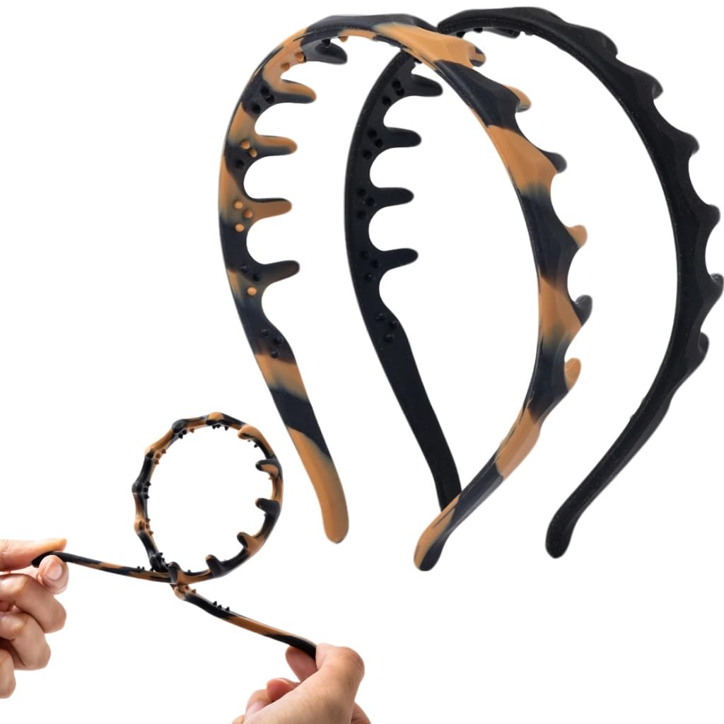 Lumitrail silicone comb headband with durable flexible design for daily wear