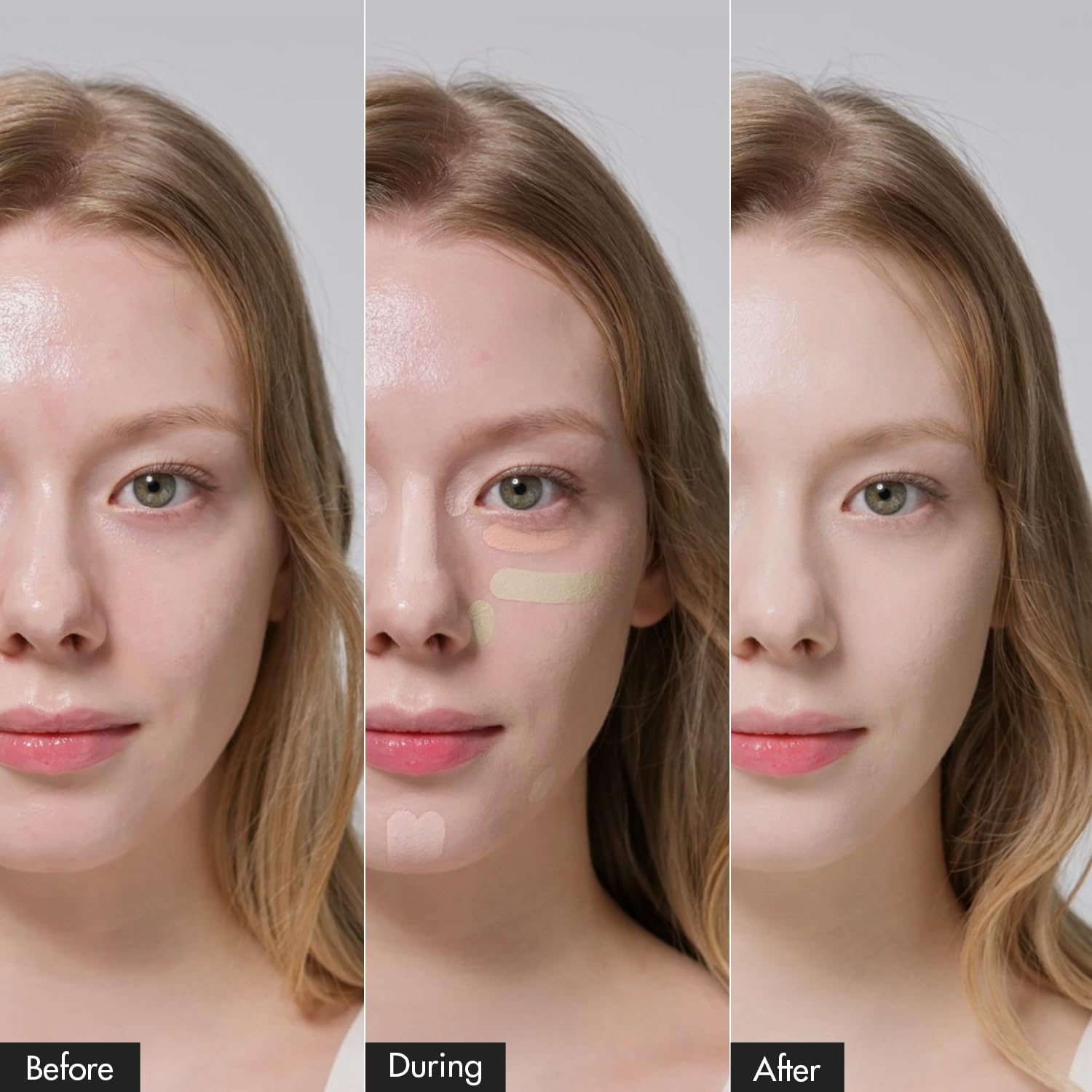 LUNA Conceal Blender Palette vanilla shade for brightening dull areas.