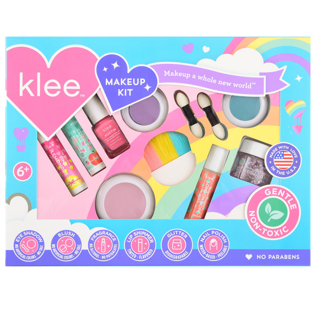 Luna Star Klee Ultimate Makeup Kit purple Sugar Hill eye shadow compact for playful kid-friendly color