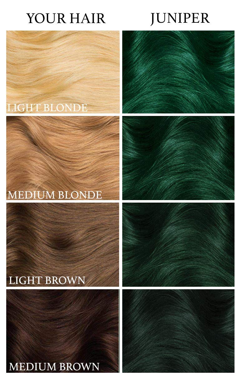 Lunar Tides Juniper Green on hair during application for easy at-home styling