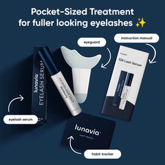 Lunavia Eyelash Serum precision applicator lines the upper lash for targeted care