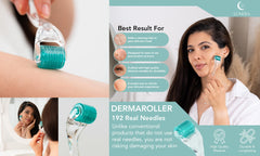 Lunèra derma roller body-skin care image highlighting versatility.