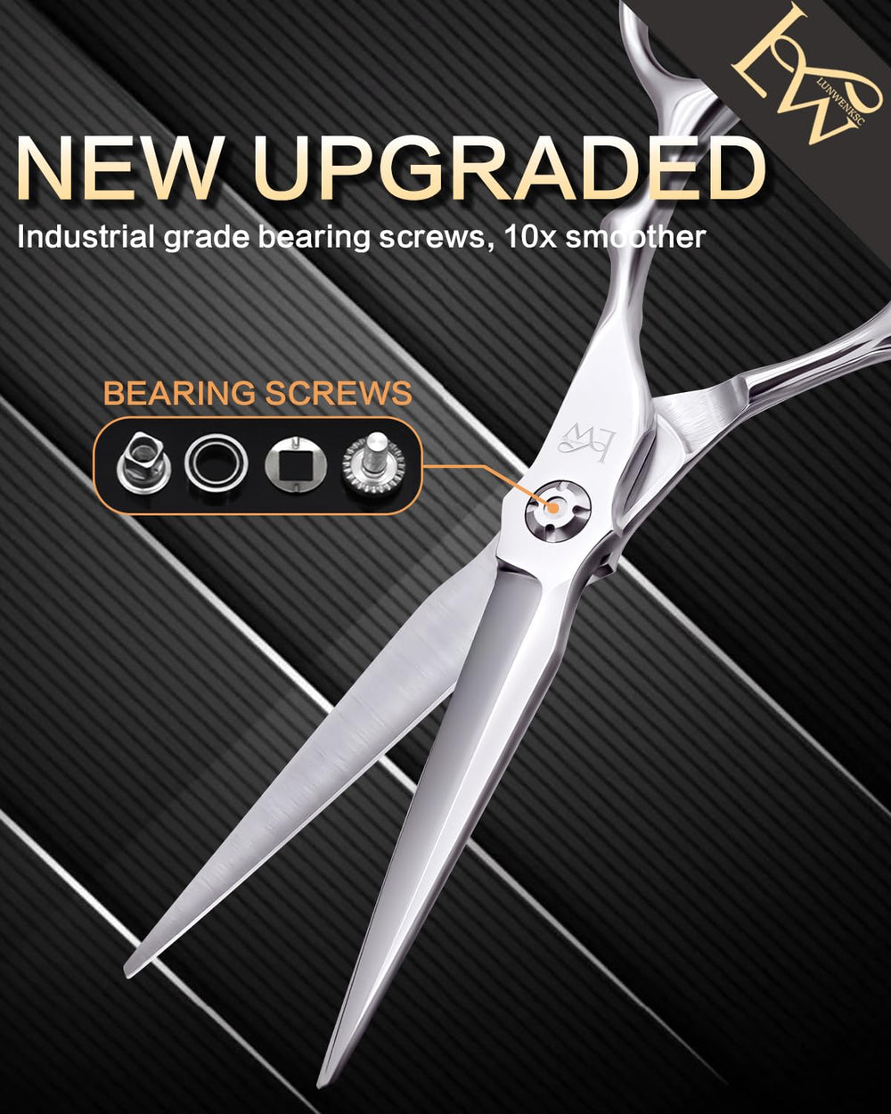 Lunwenksc concave self-sharpening blade closeup shows durable edge that refreshes with use
