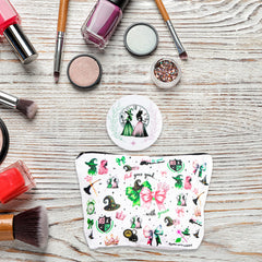 LUOHECAM witch makeup bag interior keeps 20+ cosmetics organized.