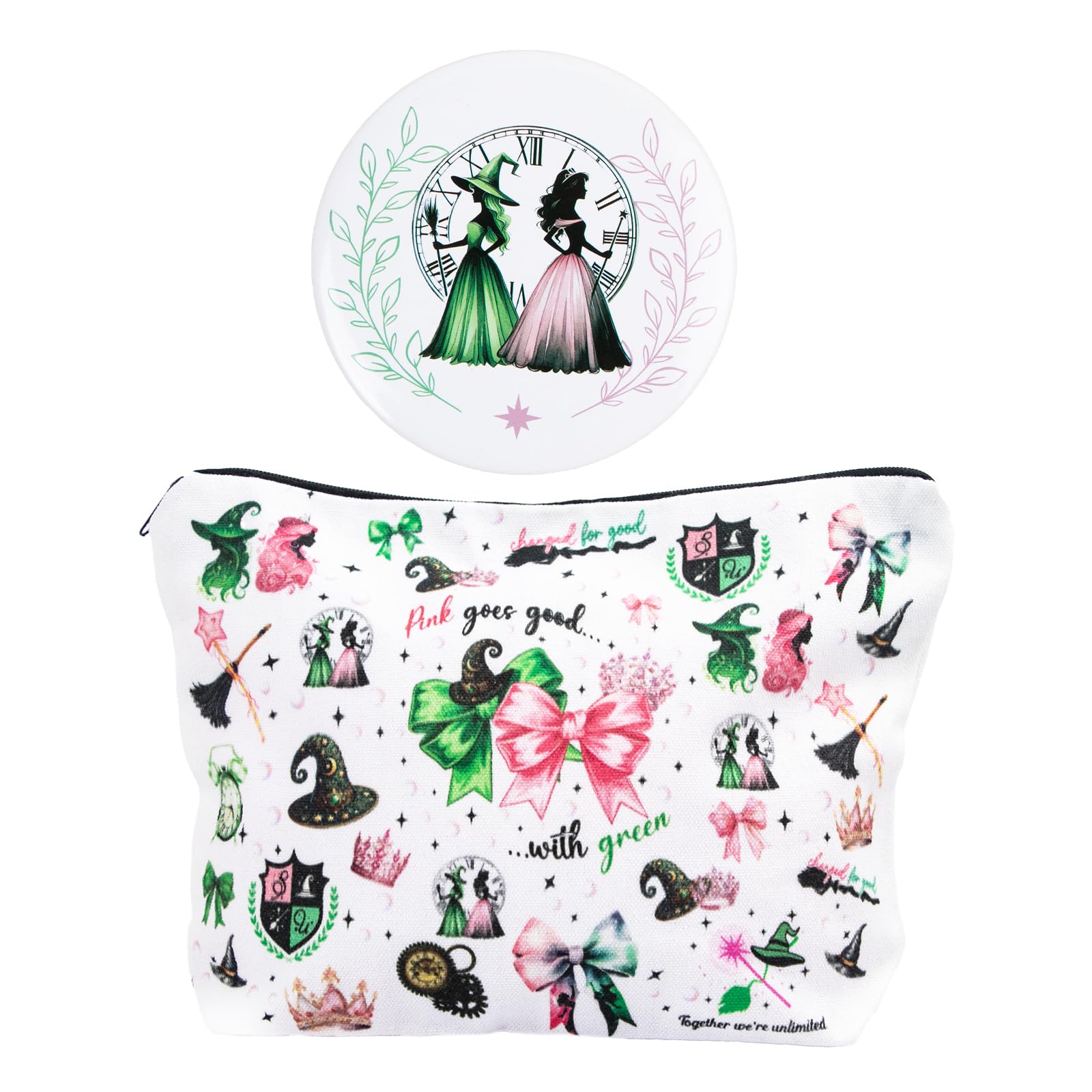 LUOHECAM witch makeup bag set front view for cosplay storage.