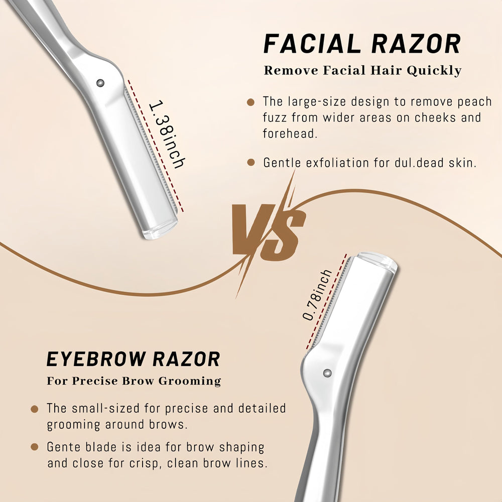 LuottsCare eyebrow razor results show smoother brows and skin.