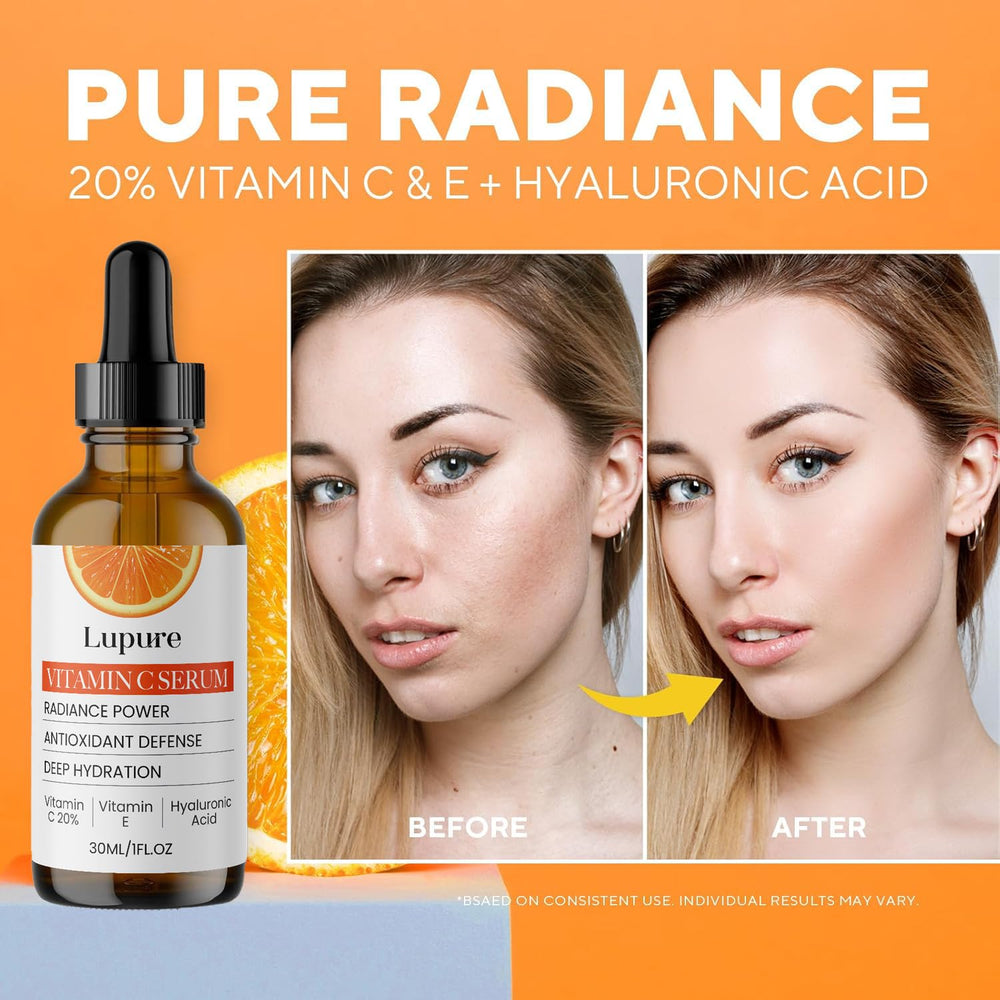 Lupure face serum texture reveals quick-absorbing, refreshing feel.