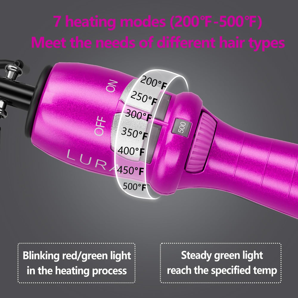 LURA pink hot comb side view highlighting even heat distribution for African American hair