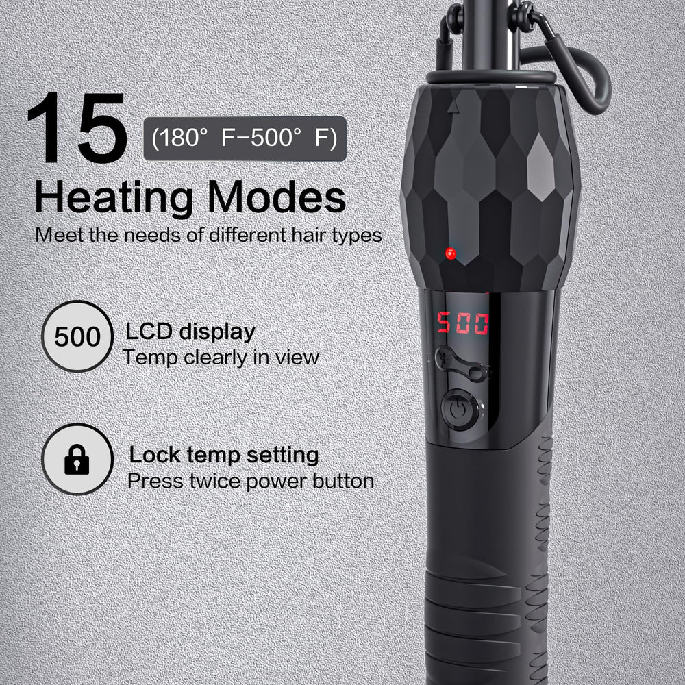 LURA ceramic-coated hot comb releasing negative ions for frizz control
