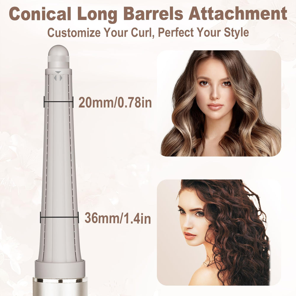 Luresta automatic curl action demonstrates hands-free curling in use.