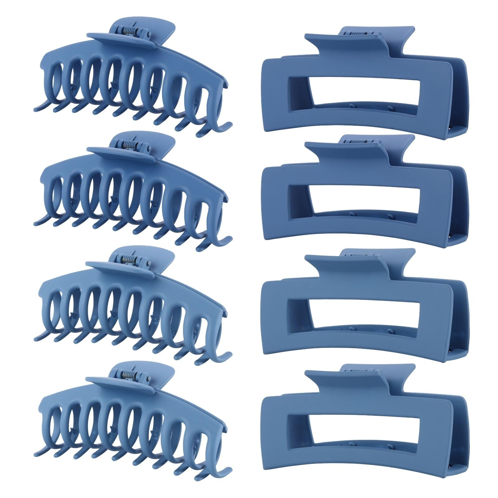 LuSeren blue clips styled with outfits for versatile accessorizing.