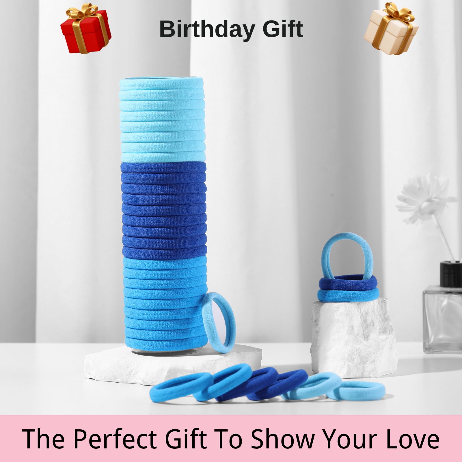 LuSeren gradient blue hair accessories add stylish color to outfits.