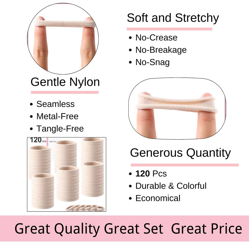 LuSeren hair ties for thick hair blonde designed for lasting style.