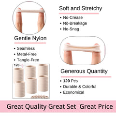 LuSeren hair ties for thick hair blonde designed for lasting style.