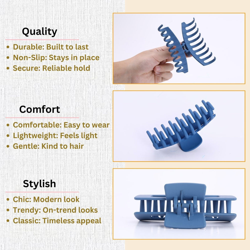 LuSeren inner-teeth closeup shows secure hold for various hair textures.