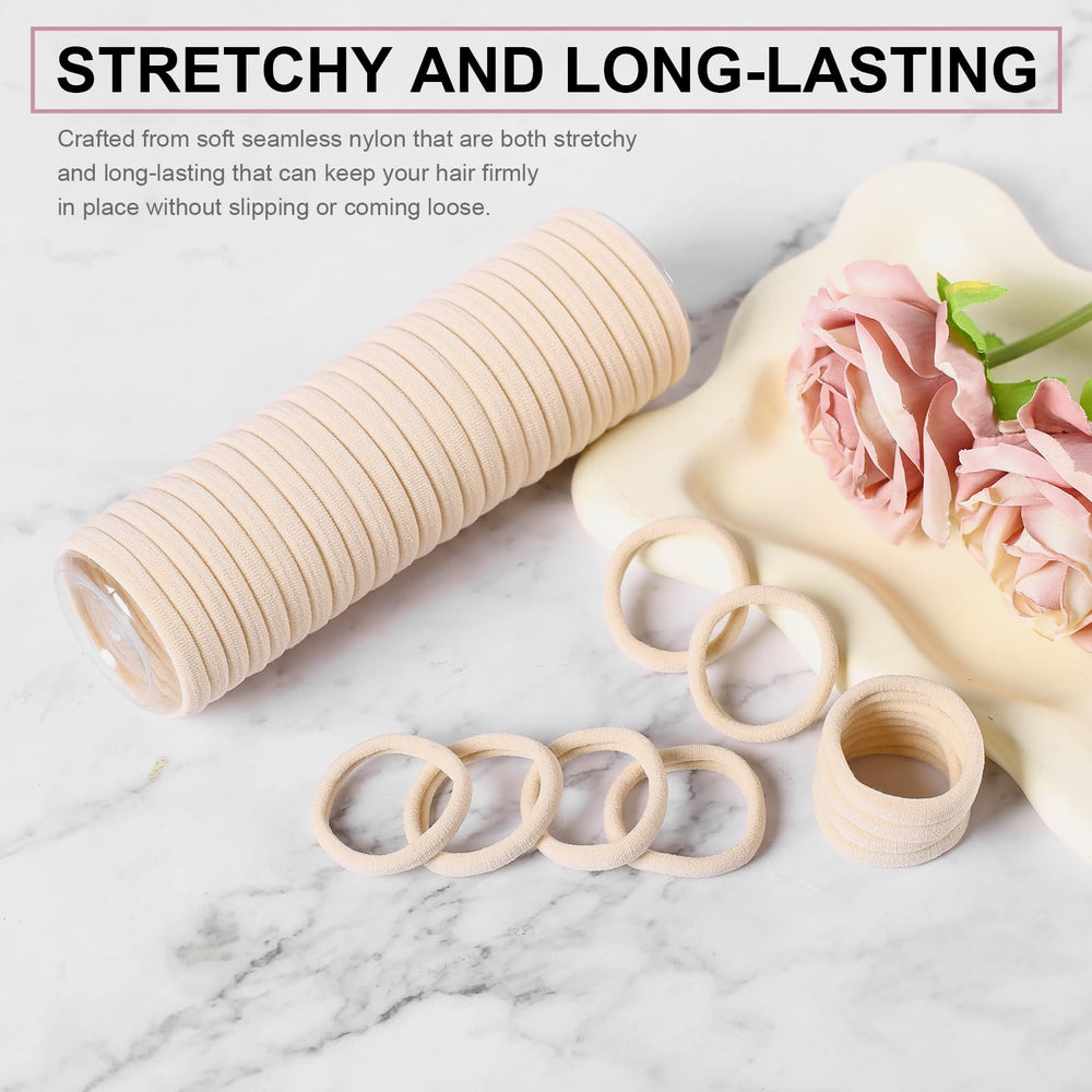 LuSeren thick-hair friendly hair elastics hold with comfort during workouts.