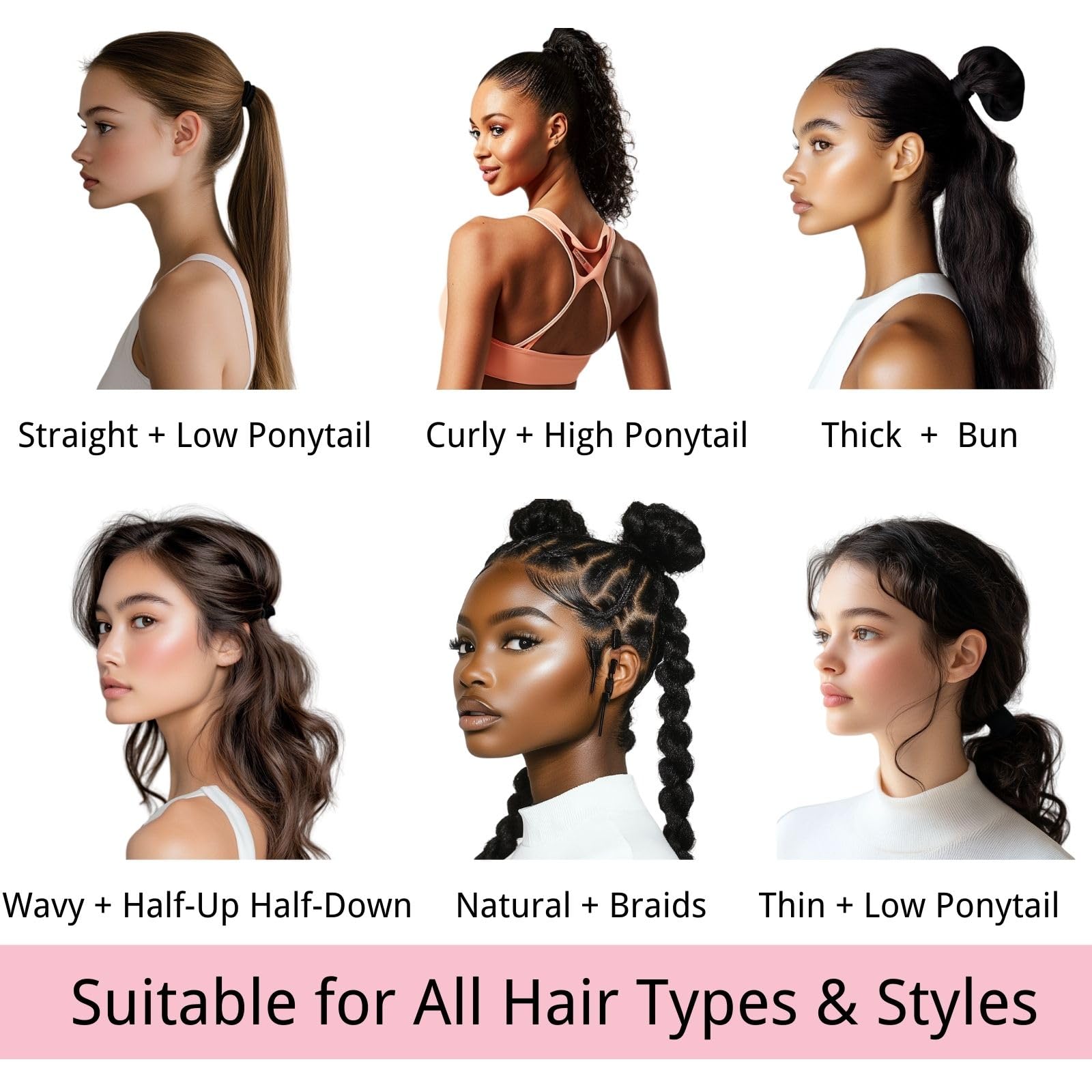 LuSeren hair ties suitable for kids through adults everyday.