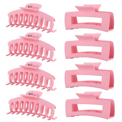 LuSeren pink hair clip close-up showing secure grip for thick hair