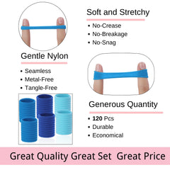 LuSeren soft elastic hair ties prevent pulling and tugging during daily styling.