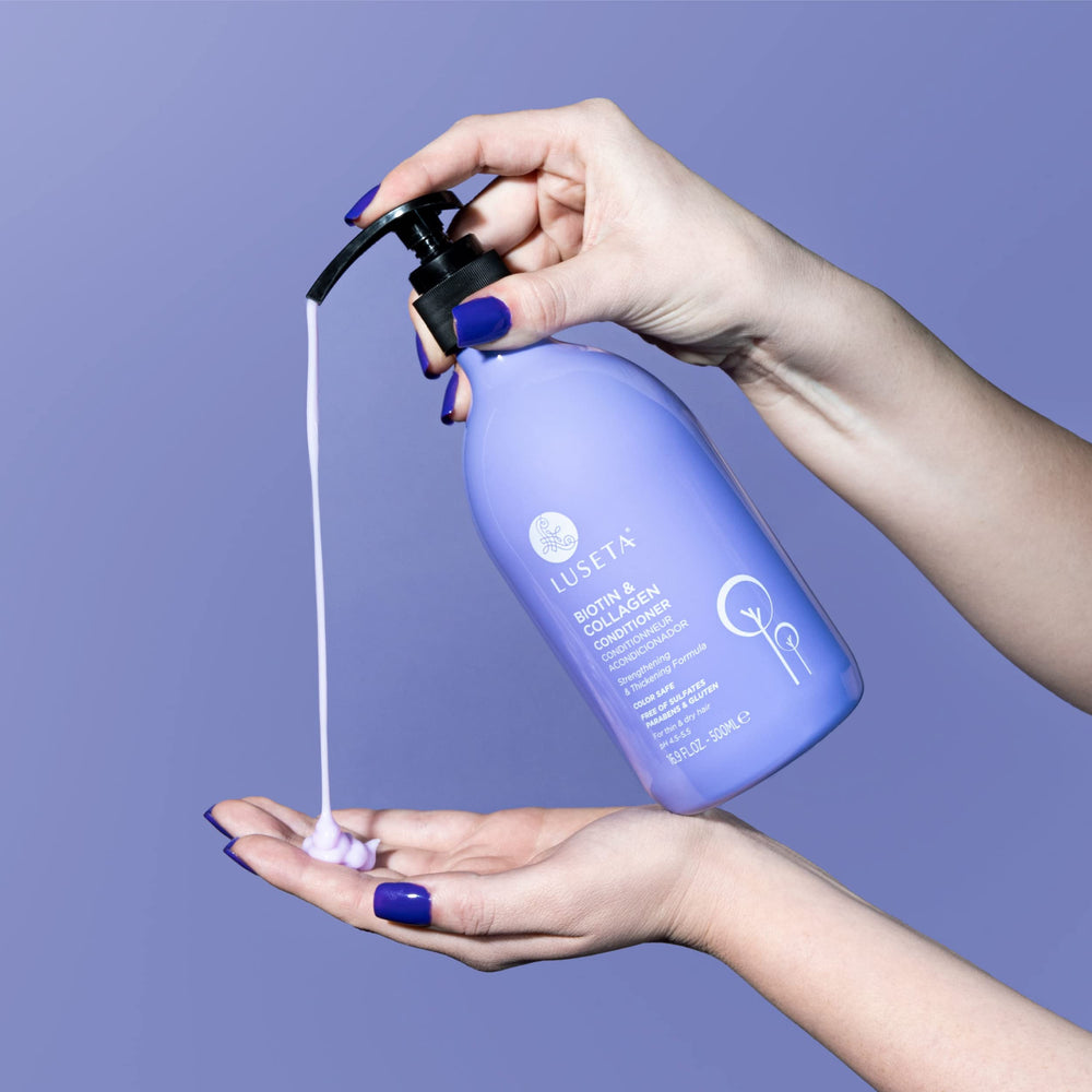Luseta argan oil drops on hair illustrate nourishment and shine.