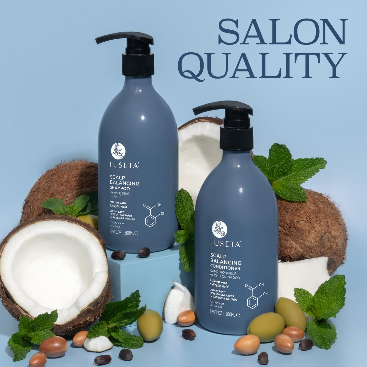 Luseta Argan Oil shine-focused visual hinting at smoother, silkier strands.