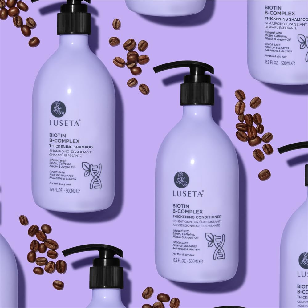 Luseta B-Complex Shampoo pump-dispensing makes easy application.