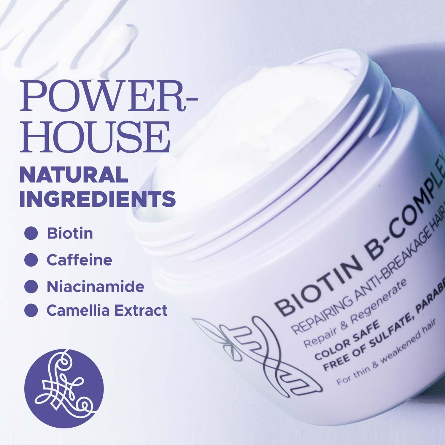 Luseta Biotin B-Complex: aplicación rápida en 5 minutos para cabello suave.