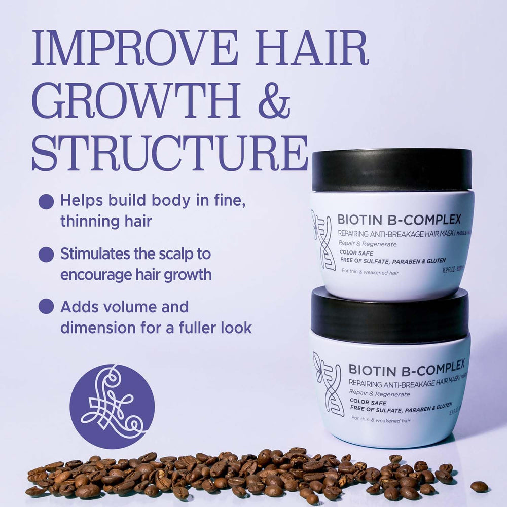 Luseta Biotin B-Complex fortalece las raíces para cabello más resistente.