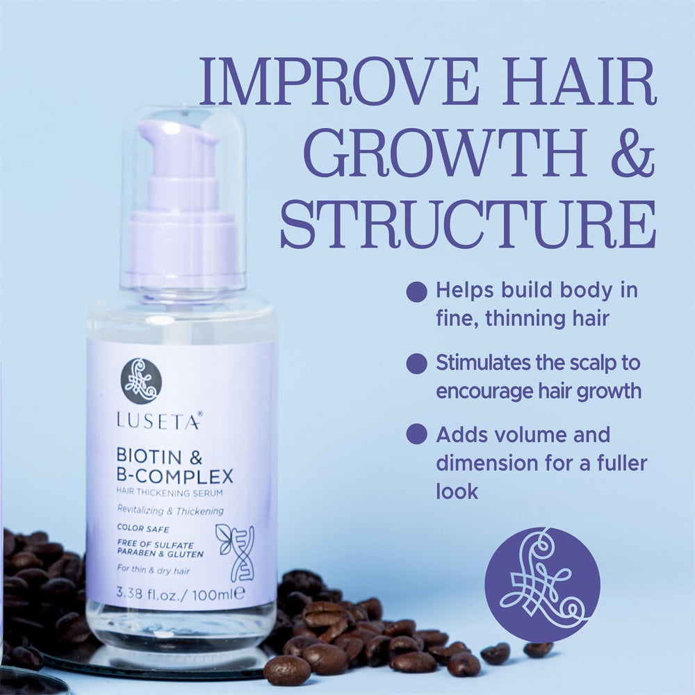 Luseta Biotin B-Complex Hair Oil packaging box for premium presentation