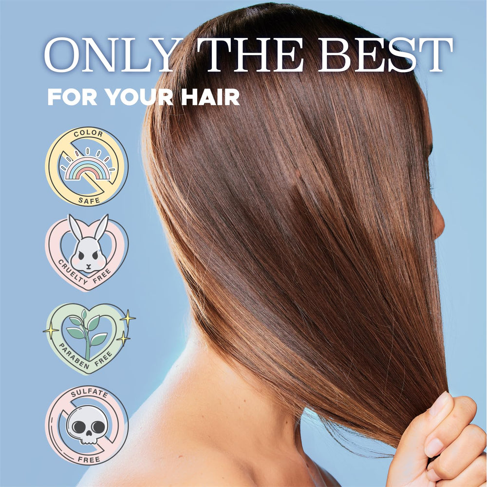 Luseta color-treated hair-safe icon indicates compatibility with dyed hair.