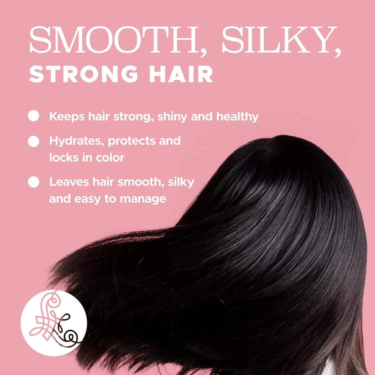 Luseta Keratin set on vanity showing color-safe nourishment for hair.