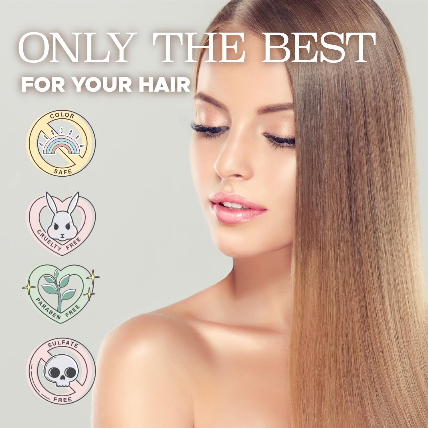 Luseta color-treated safe formula showcasing compatibility with treated hair.