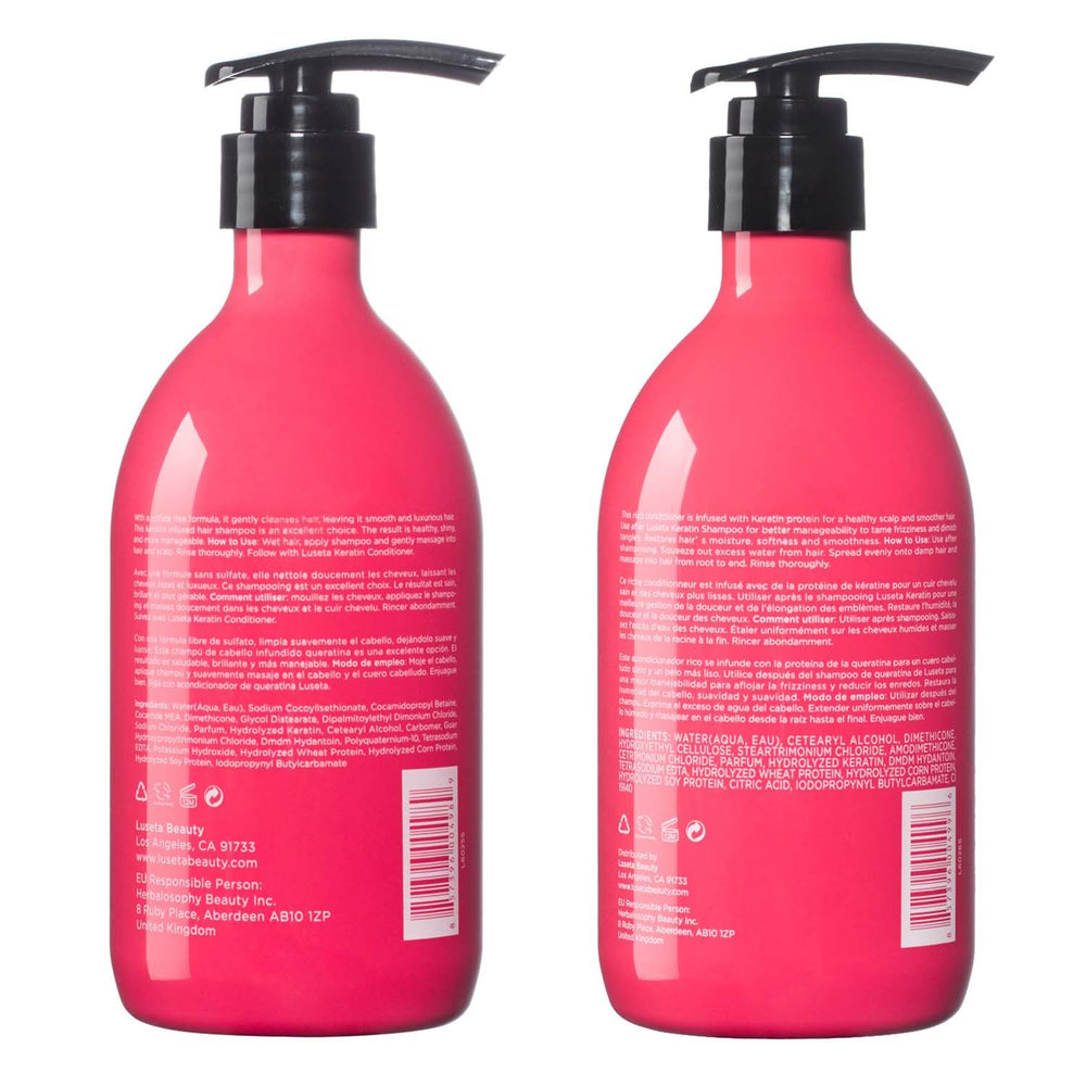 Luseta cruelty-free packaging closeup signaling ethical, high-quality hair care.