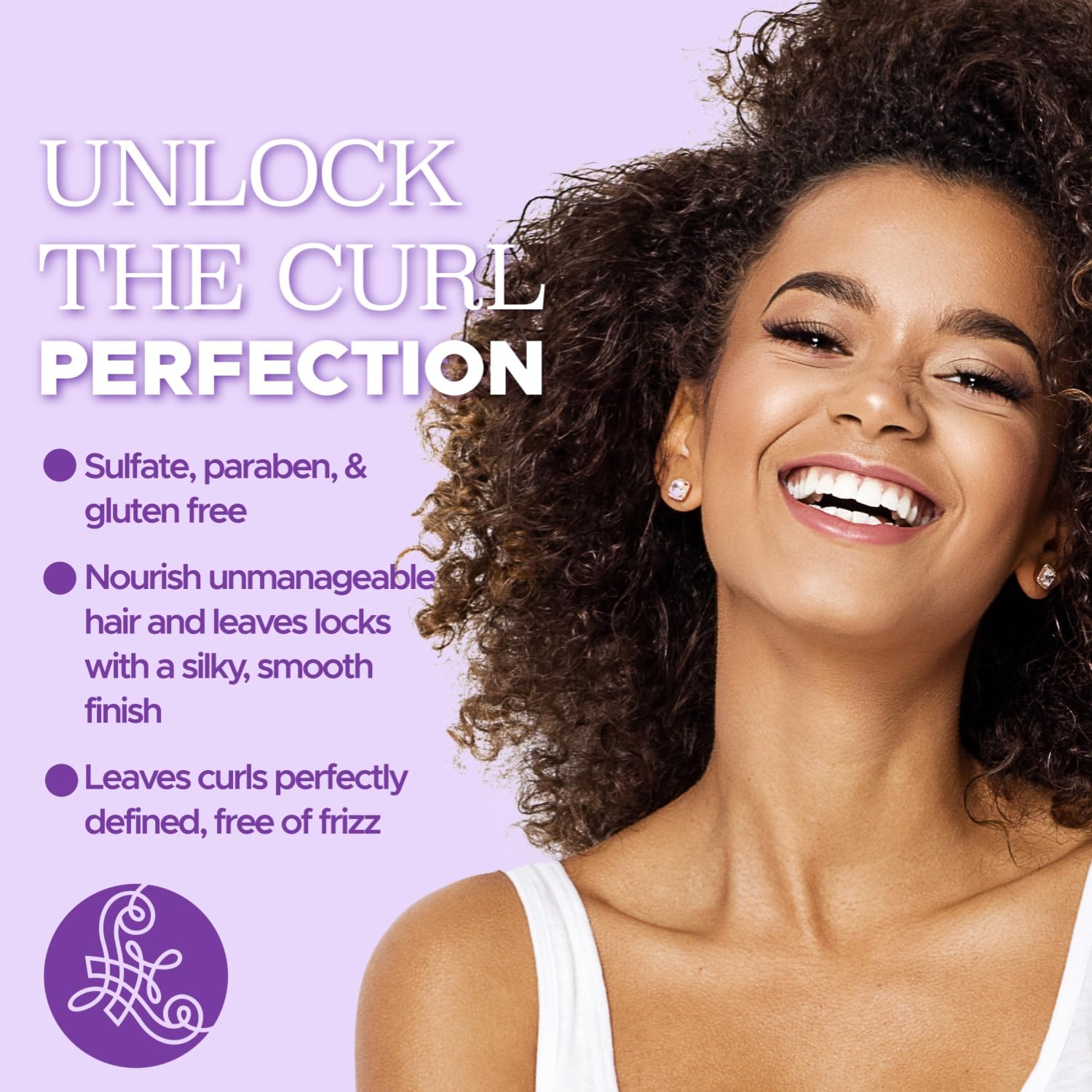 Luseta Curl Defining Cream texture close-up showing smoothing moisture.