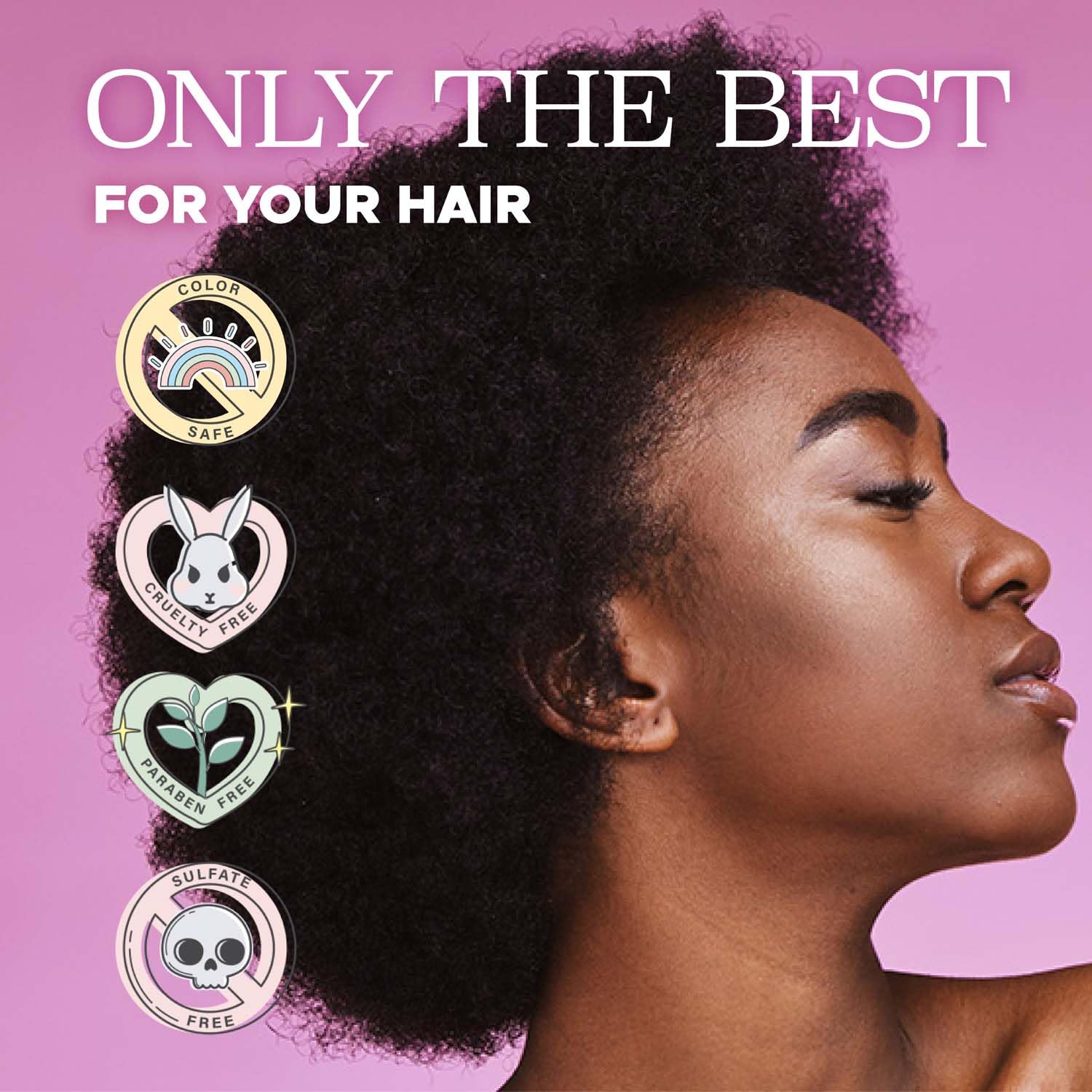 Luseta Damp hair mist application shows even distribution before styling.