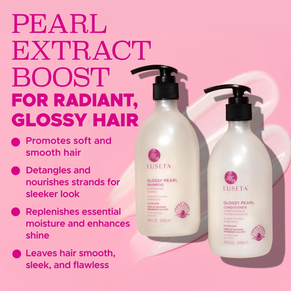 Luseta Glossy Pearl pearl extract close-up indicating luminous shine