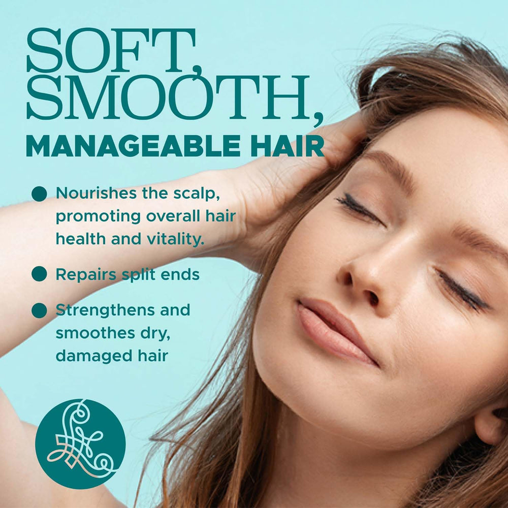 L Luseta hair being massaged with conditioner demonstrates smoother manageability