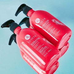 Luseta Keratin Conditioner bottle 16oz nourishes damaged hair for shine