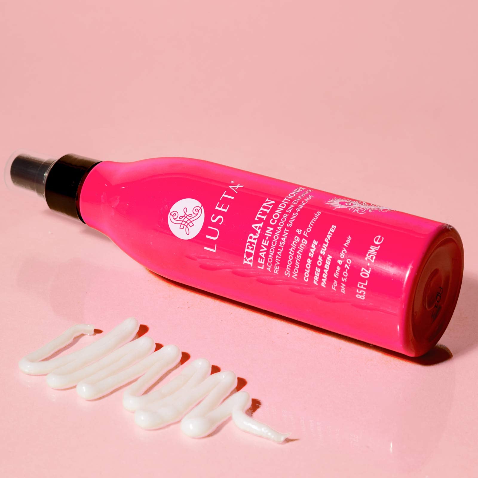 Luseta Keratin Leave-In Conditioner detangling focus enables easy combing and softer hair.