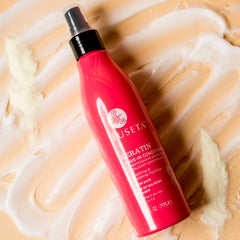Luseta Keratin Leave-In Conditioner frizz-control for curly hair and smooth styling.