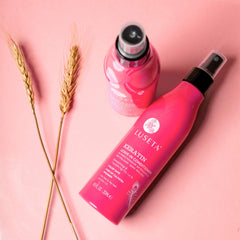 Luseta Keratin Leave-In Conditioner shine and strength boost for color-treated hair.