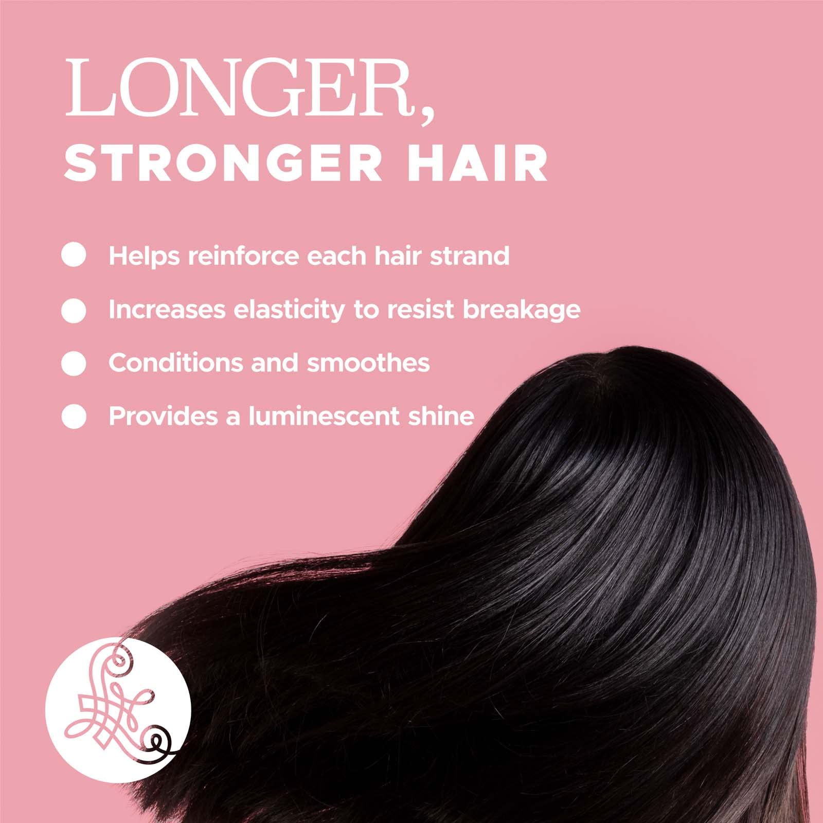 Luseta Keratin Smooth Hair Mask packaging display highlights sulfate, paraben, gluten-free formula.